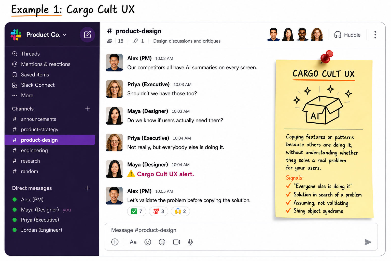 Example 1: Cargo Cult UX