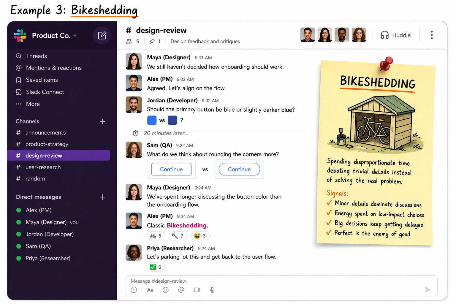 Example 3: Bikeshedding